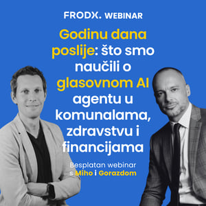 Webinar: Godinu dana poslije: što smo naučili o glasovnom AI agentu u komunalama, zdravstvu i financijama